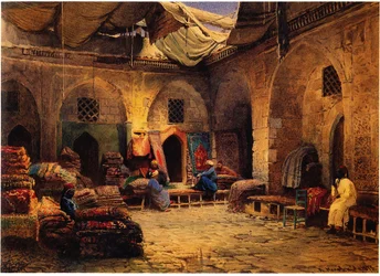 Teppebutikken i Kairo, 1875