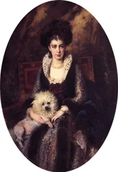 Maria Alekseevna Makovskaya av Konstantin Makovsky (1839-1915)