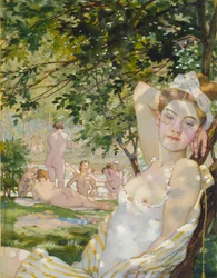 Badende i solen, 1930