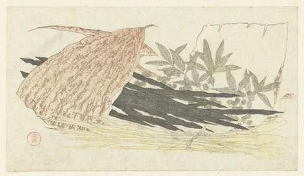 Bambusblad med kombu, burdockrøtter og nandina