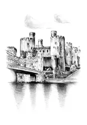Refleksjon ved Conwy Castle