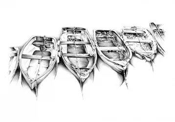 Fortøyde trebåter