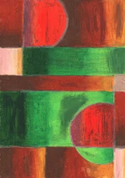 Levende geometrisk abstrakt kunst