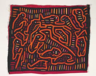 Skjortepanel (mola), ca. 1950 (påført bomull)