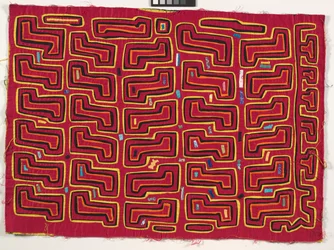 Skjortepanel (mola), ca. 1950 (påført bomull)