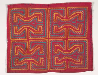 Skjortepanel (mola), ca. 1950 (påført bomull)
