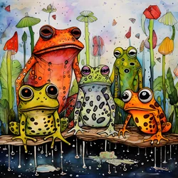 helsides akvarell- og blekkmaleri av Froeschen 2