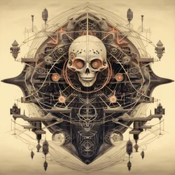 leonardo davinci konseptskissealbumgrafikk rot av et tre som vokser ut av jorden og stiger opp i himmelen som knekt og bønnestengelen 4