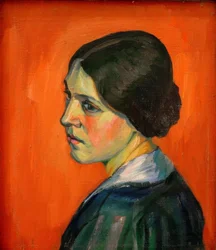 Uten tittel (portrett av Helma Schwitters)
