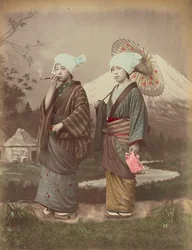 Japanske reisende, ca. 1880