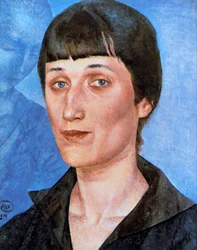 portrett av Anna Akhmatova, 1922