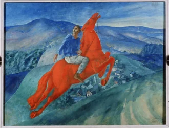Fancy. Maleri av Kuzma Sergeyevich Petrov Vodkin (Petrov-Vodkin) (Kouzma Petrov Vodkin) (Petrov-Vodkin) (1878-1939), olje på lerret