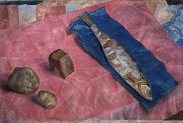 Sild, 1918 (olje på voksduk)