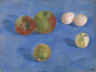 Stilleben. Epler og egg, 1921