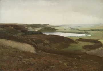 Et landskap nær Bryrup, Jylland