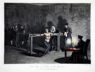 «Tredje grad av tortur under inkvisisjonen», 1813