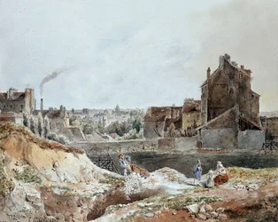 Montmartre i 1833 av Goblain (steinbrudd)