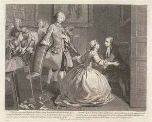 Illustrasjoner til Samuel Richardsons 'The Life of Pamela', illustrert av Joseph Highmore