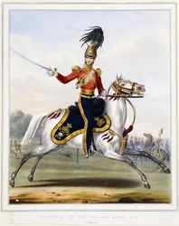 En offiser for de 17. Lancers til hest, 1833-1836