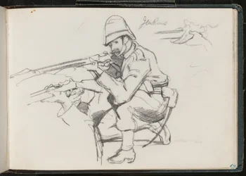?Jenkins? knelende for å skyte, 1879