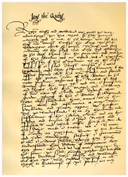 Brev fra Lady Jane Gray til William Parr, 10. juli 1553.