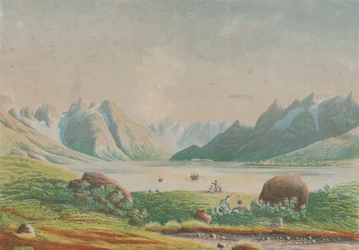 Kuggsuak-sjøen ved Tasermiut, Grønland,