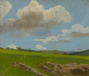 Landskap med skyer, 1890-1910