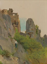 Utsikt over Sú? Ovské-ruinene, 1875-85