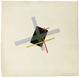 Kollasj med svart sentrum, 1922