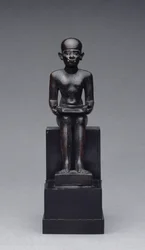 Figur av Imhotep (ca. 2635-2595 f.Kr.) Sen periode (bronse)