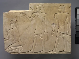 Prester som utfører begravelsesritualer, ca. 667-647 f.Kr