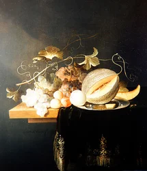 A Still Life of Fruit (olje på lerret)