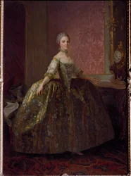 Portrett av Marie Louise (Marie-Louise) av Bourbon Parme (Bourbon-Parme) (1751-1819) Maleri av Laurent Pecheux (1729-1821). Firenze, Pitti-palasset