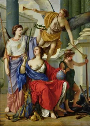 Allegori om regenten til Anne av Østerrike (1601-66) 1648
