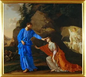 Kristus viser seg for den hellige Maria Magdalena (maleri på lerret)