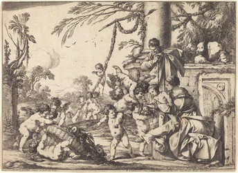 Hellig familie med Putti
