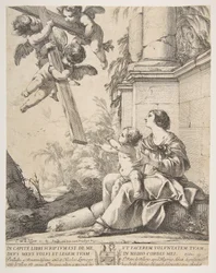 Jomfru og barn med engler, 1639.