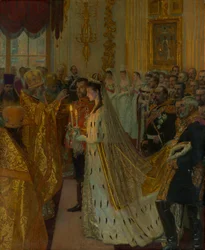 Tsar Nikolaj IIs og prinsesse Alix av Hessen-Darmstadts bryllup 26. november 1894, 1895