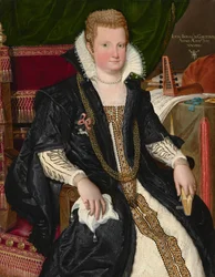 Lucia Bonasoni Garzoni, ca. 1590 (olje på lerret)