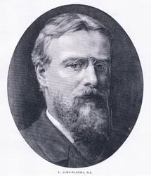 Alma Tadema et selvportrett, fra The Magazine of Art 1893, Cassell and Company