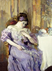 Dame i lavendel