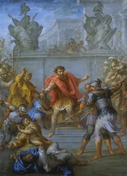 Keiser Claudius hindrer drapet på sine angripere