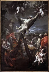 St Andrew korsfestet (olje på lerret