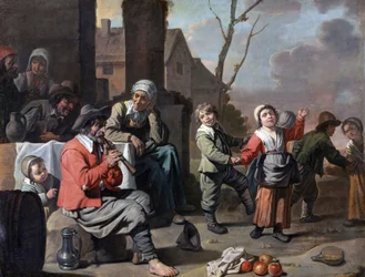 Le Nain-kretsen - Bondebarn som danser, 1650-tallet (FXD)
