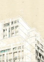 Moderne arkitektonisk tegning