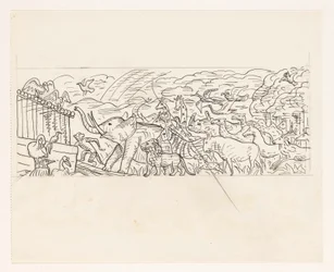 Dyr som går ombord i Noahs ark