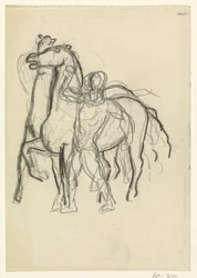 Mann holder to hester i sjakk