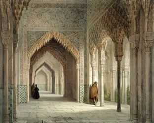 Rettssalen i Alhambra, Granada, 1853