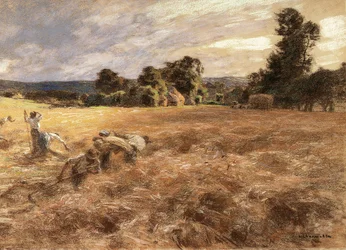 Storm under en høsting, 1906