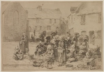 Eplemarkedet i Landerneau, 1878.